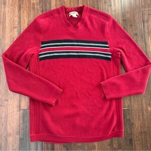 Made In Australia Eddie Bauer Sport Shop Red Stripe Sweater Men’s Large Tall LT